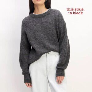 Everlane Cocoon Crew Alpaca Blend Sweater